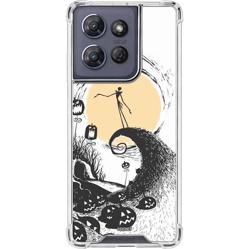 Disney The Nightmare Before Christmas Jack on Spiral Hill Art Moto G Power 5G (2025) Clear Case
