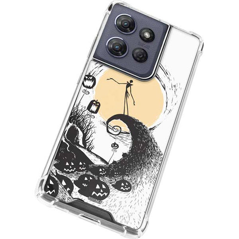 Disney The Nightmare Before Christmas Jack on Spiral Hill Art Moto G Stylus 5G (2025) Clear Case