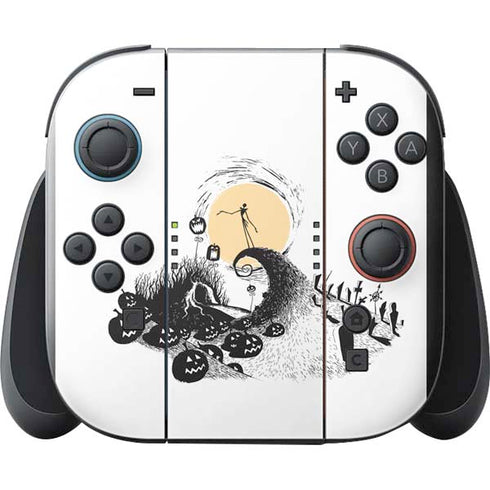 Disney The Nightmare Before Christmas Jack on Spiral Hill Art Nintendo Switch 2 (2025) with Joy-Con Skin