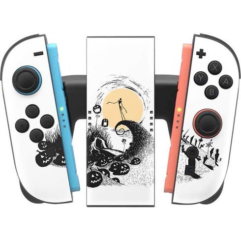 Disney The Nightmare Before Christmas Jack on Spiral Hill Art Nintendo Switch 2 (2025) Joy-Con Controller Skin