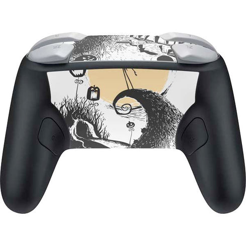 Disney The Nightmare Before Christmas Jack on Spiral Hill Art Nintendo Switch 2 (2025) Pro Controller Skin
