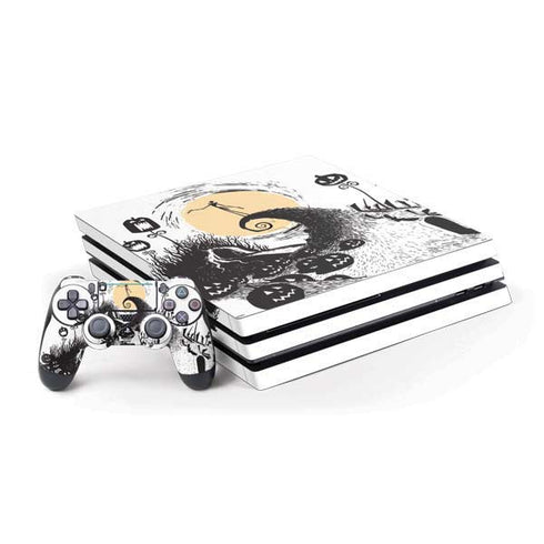 Disney The Nightmare Before Christmas Jack on Spiral Hill Art PlayStation PS4 Skins