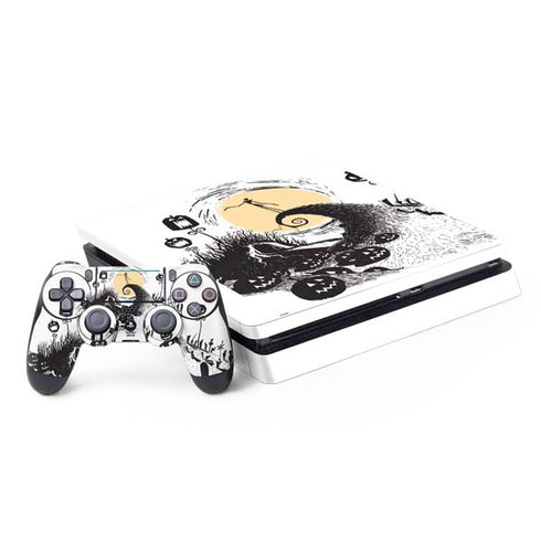 Disney The Nightmare Before Christmas Jack on Spiral Hill Art PlayStation PS4 Skins