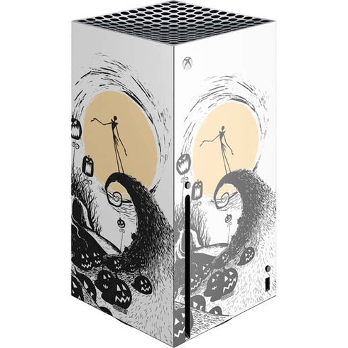 Disney The Nightmare Before Christmas Jack on Spiral Hill Art Xbox Series X Skins
