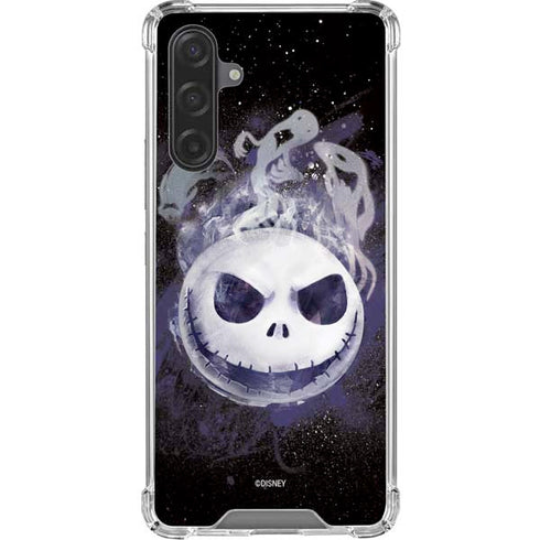 Disney The Nightmare Before Christmas Jack Skellington Face Art Galaxy A17 Clear Case