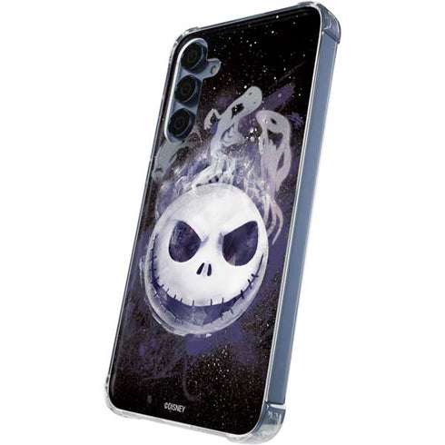 Disney The Nightmare Before Christmas Jack Skellington Face Art Galaxy A55 5G Clear Case