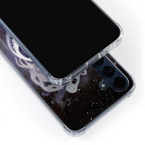Disney The Nightmare Before Christmas Jack Skellington Face Art Galaxy A55 5G Clear Case