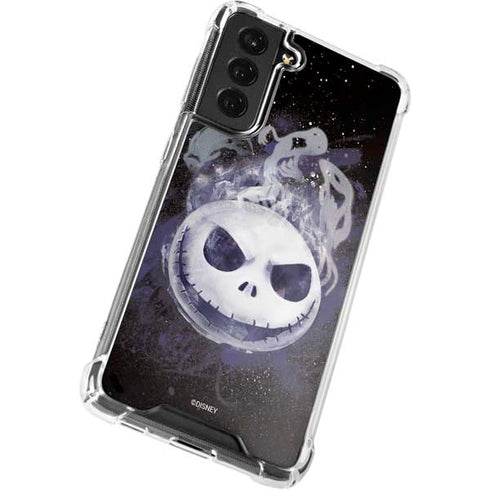 Disney The Nightmare Before Christmas Jack Skellington Face Art Galaxy S22 Clear Case