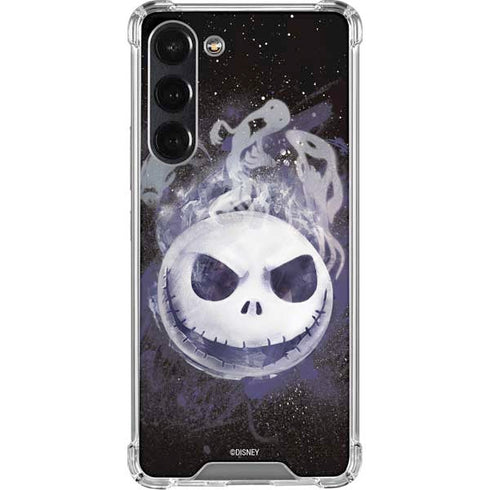 Disney The Nightmare Before Christmas Jack Skellington Face Art Galaxy S24 FE Clear Case
