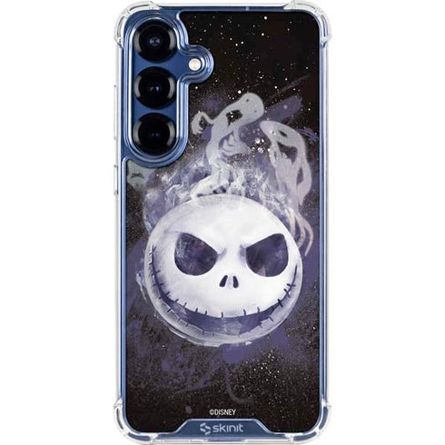 Disney The Nightmare Before Christmas Jack Skellington Face Art Galaxy S25 Plus Clear Case