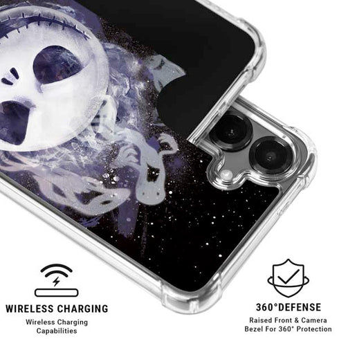 Disney The Nightmare Before Christmas Jack Skellington Face Art Galaxy S26 Clear Case