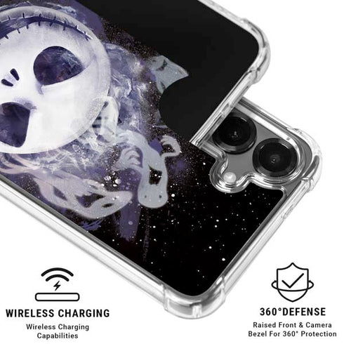 Disney The Nightmare Before Christmas Jack Skellington Face Art Galaxy S26 Plus Clear Case