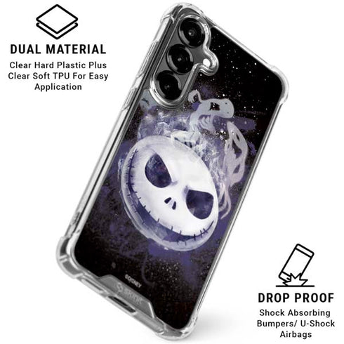 Disney The Nightmare Before Christmas Jack Skellington Face Art Galaxy S26 Plus Clear Case