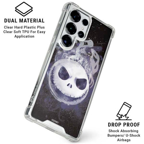 Disney The Nightmare Before Christmas Jack Skellington Face Art Galaxy S26 Ultra Clear Case