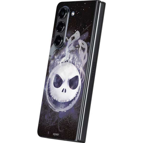 Disney The Nightmare Before Christmas Jack Skellington Face Art Galaxy Z Fold5 5G Skin