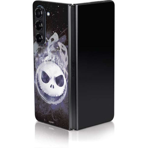 Disney The Nightmare Before Christmas Jack Skellington Face Art Galaxy Z Fold5 5G Skin