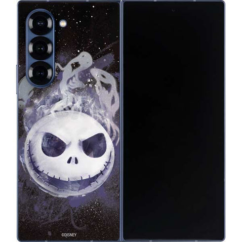 Disney The Nightmare Before Christmas Jack Skellington Face Art Galaxy Z Fold6 Skin