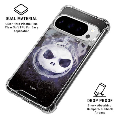 Disney The Nightmare Before Christmas Jack Skellington Face Art Google Pixel 10 Pro XL Clear Case