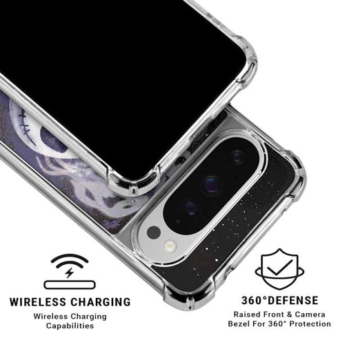 Disney The Nightmare Before Christmas Jack Skellington Face Art Google Pixel 10 Pro XL Clear Case