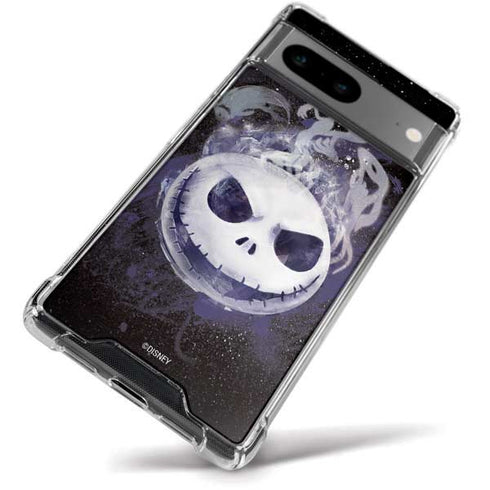 Disney The Nightmare Before Christmas Jack Skellington Face Art Google Pixel 8a Clear Case