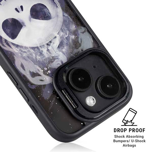 Disney The Nightmare Before Christmas Jack Skellington Face Art iPhone 15 Plus Kickstand Case