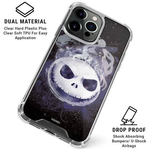Disney The Nightmare Before Christmas Jack Skellington Face Art iPhone 16 Pro Clear Case