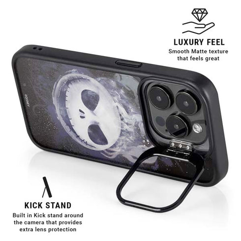 Disney The Nightmare Before Christmas Jack Skellington Face Art iPhone 16 Pro Max Kickstand Case
