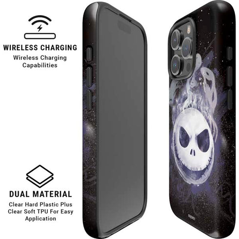 Disney The Nightmare Before Christmas Jack Skellington Face Art iPhone 16 Pro Max Magsafe Impact Case