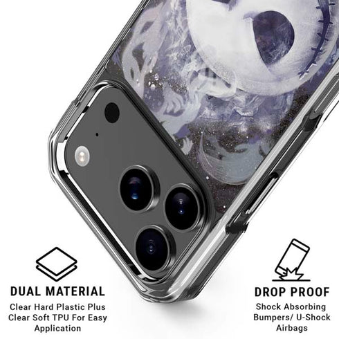 Disney The Nightmare Before Christmas Jack Skellington Face Art iPhone 18 Pro Clear Case