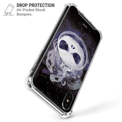 Disney The Nightmare Before Christmas Jack Skellington Face Art iPhone X/XS Clear Case