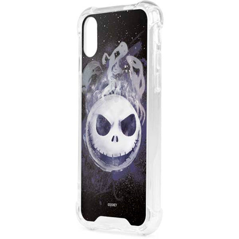 Disney The Nightmare Before Christmas Jack Skellington Face Art iPhone XS Clear Case