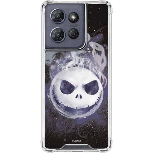Disney The Nightmare Before Christmas Jack Skellington Face Art Moto G 5G (2025) Clear Case