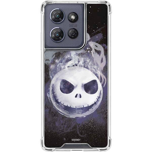 Disney The Nightmare Before Christmas Jack Skellington Face Art Moto G Play 5G (2025) Clear Case