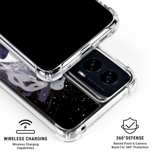 Disney The Nightmare Before Christmas Jack Skellington Face Art Moto G Power 5G (2024) Clear Case