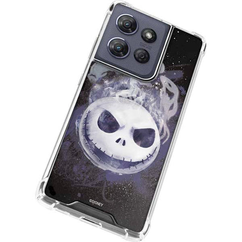 Disney The Nightmare Before Christmas Jack Skellington Face Art Moto G Stylus 5G (2025) Clear Case