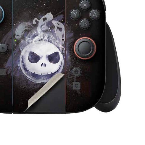 Disney The Nightmare Before Christmas Jack Skellington Face Art Nintendo Switch 2 (2025) Joy-Con Controller Skin