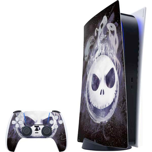 Disney The Nightmare Before Christmas Jack Skellington Face Art PlayStation PS5 Skins