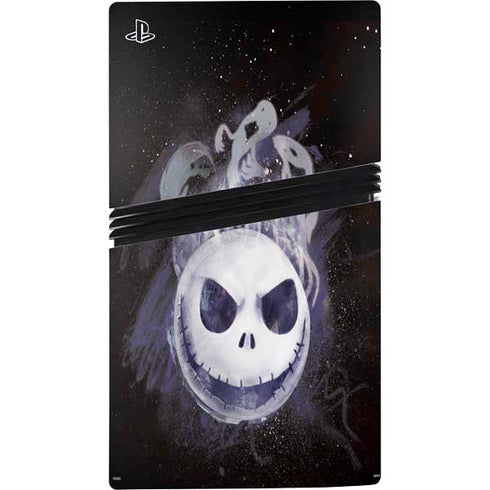 Disney The Nightmare Before Christmas Jack Skellington Face Art PS5 Pro Disk Bundle Skin