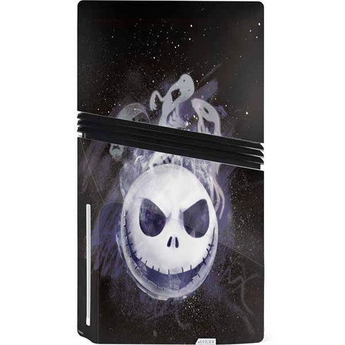 Disney The Nightmare Before Christmas Jack Skellington Face Art PS5 Pro Disk Bundle Skin