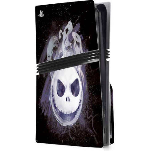Disney The Nightmare Before Christmas Jack Skellington Face Art PS5 Pro Disk Console Skin