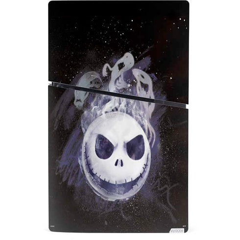 Disney The Nightmare Before Christmas Jack Skellington Face Art PS5 Slim Digital Edition Console Skin