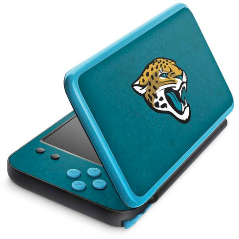 NFL Jacksonville Jaguars Teal Distressed Nintendo Skins