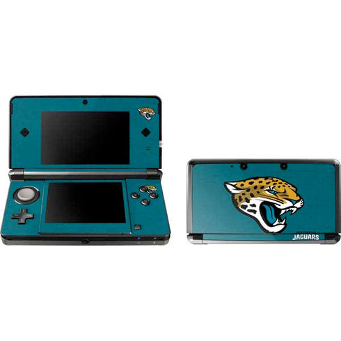 NFL Jacksonville Jaguars Teal Distressed Nintendo Skins