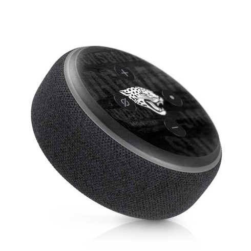 NFL Jacksonville Jaguars Black & White Amazon Echo Dot Skin