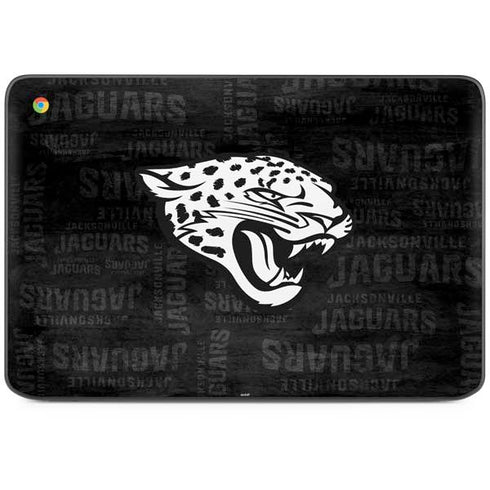 NFL Jacksonville Jaguars Black & White HP Chromebook Skin