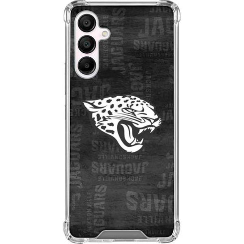 NFL Jacksonville Jaguars Black & White Galaxy A16 5G Clear Case