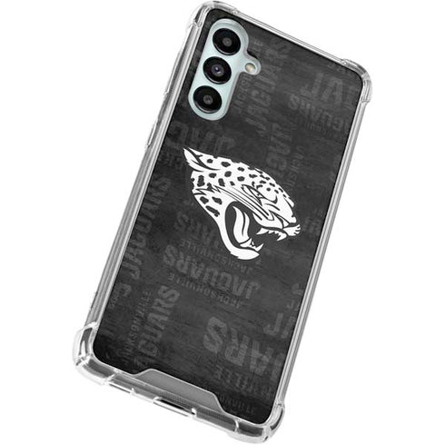 NFL Jacksonville Jaguars Black & White Galaxy A16 5G Clear Case