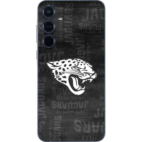NFL Jacksonville Jaguars Black & White Galaxy A55 5G Skin