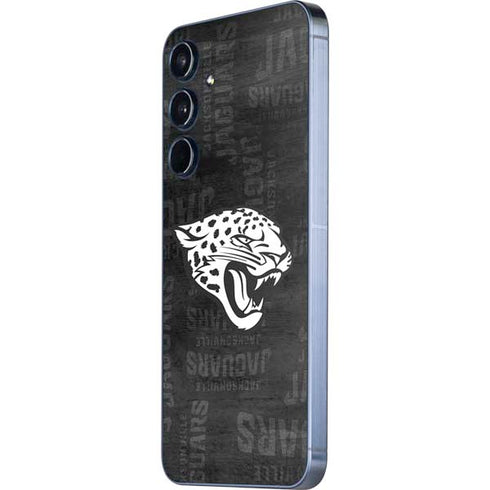 NFL Jacksonville Jaguars Black & White Galaxy A55 5G Skin