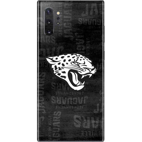 NFL Jacksonville Jaguars Black & White Galaxy Note 10 Plus Skin